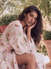 Laura Ashley Yellow Amelie Stripe Robe - Image 5 of 5