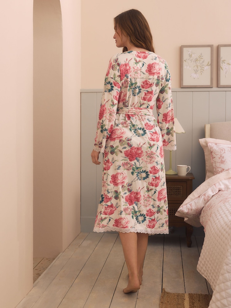 Laura Ashley Pink Peony Robe - Image 2 of 4