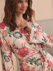 Laura Ashley Pink Peony Robe - Image 3 of 4