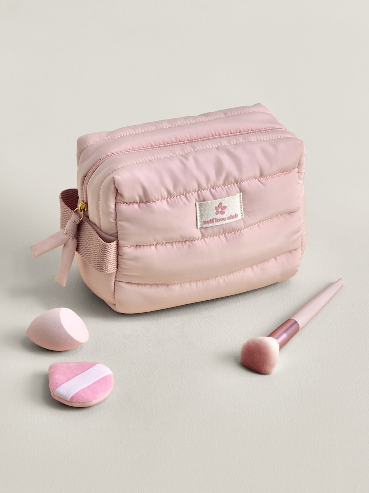 Pink Padded Makeup Bag - Image 1 of 4