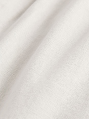 Light Grey Relaxed Fit Linen Cotton Elasticated Waist Drawstring Trousers - Image 8 of 10