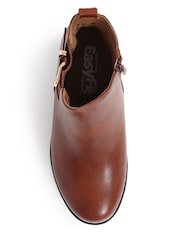 Pavers Brown Extra Wide Fit Extra Wide Fit Buckle Detail Ankle Boots - Image 4 of 5