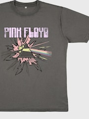 Supacult Grey Pink Floyd Pop Prism Women Stone Black Washed Music T-Shirt - Image 3 of 3