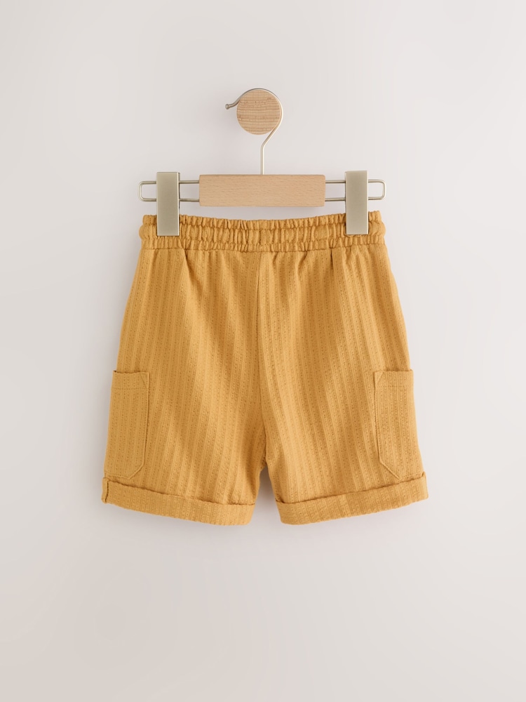 Ockergelb - Leichte Shorts aus strukturiertem Jersey (3 Monate bis 7 Jahre) - Bild 2 von 2 Ockergelb - Leichte Shorts aus strukturiertem Jersey (3 Monate bis 7 Jahre) - Bild 2 von 2