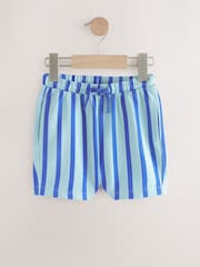 Turquoise Blue Patterned Singles Shorts (3mths-7yrs) - Image 4 of 6