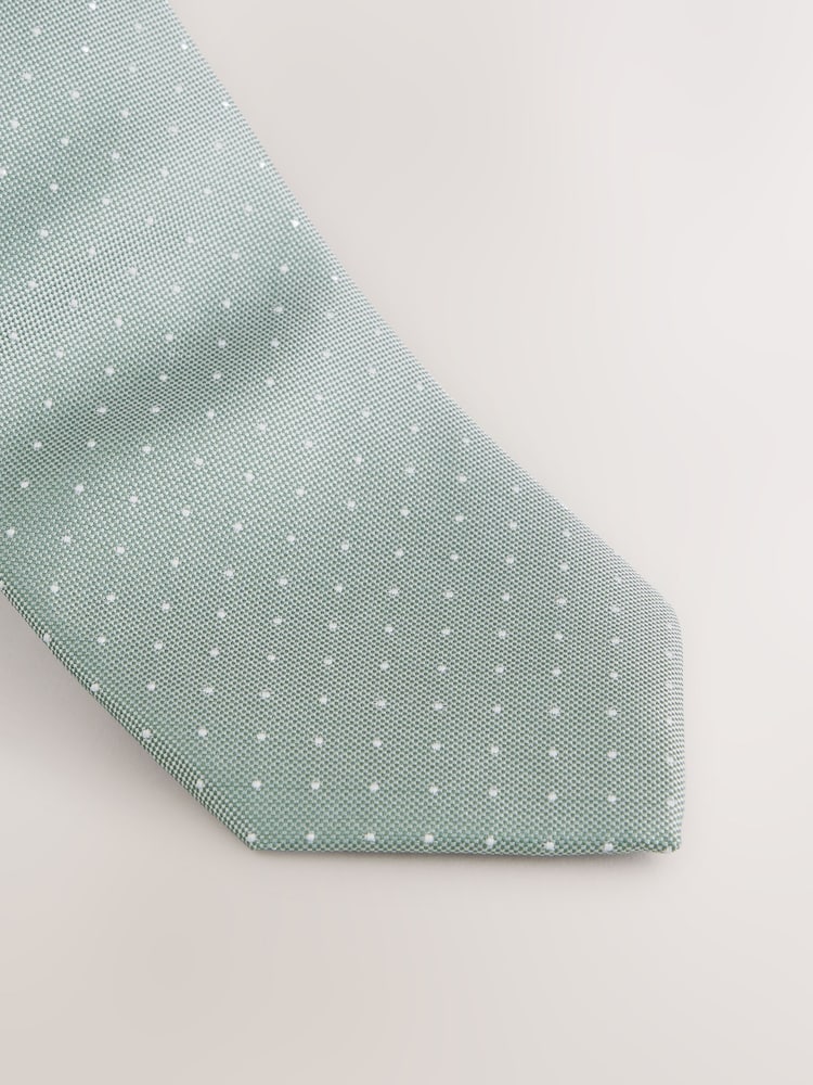 Verde - 100% Silk Tie and Pocket Square Set - Imagen 2 de 4 Verde - 100% Silk Tie and Pocket Square Set - Imagen 2 de 4