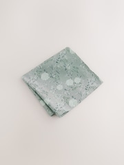 Green 100% Silk Tie and Pocket Square Set - Image 4 of 4