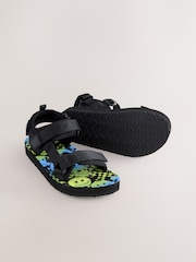 Black Standard Fit (F) Trekker Sandals - Image 5 of 7