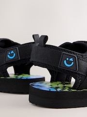 Black Standard Fit (F) Trekker Sandals - Image 6 of 7