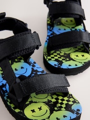 Black Standard Fit (F) Trekker Sandals - Image 7 of 7
