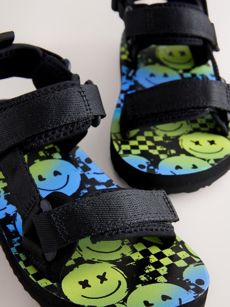 Black Standard Fit (F) Trekker Sandals - Image 7 of 7