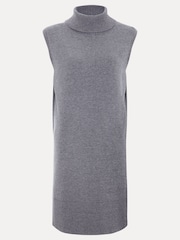 Phase Eight Grey Mila Sleeveless Tabard Jumper Dress - Image 7 of 7