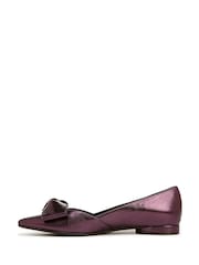 Naturalizer Havana-Bow Wide Fit Leather Ballet Flat Shoes - Image 2 of 7