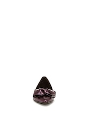 Naturalizer Havana-Bow Wide Fit Leather Ballet Flat Shoes - Image 4 of 7