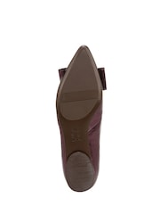 Naturalizer Havana-Bow Wide Fit Leather Ballet Flat Shoes - Image 7 of 7
