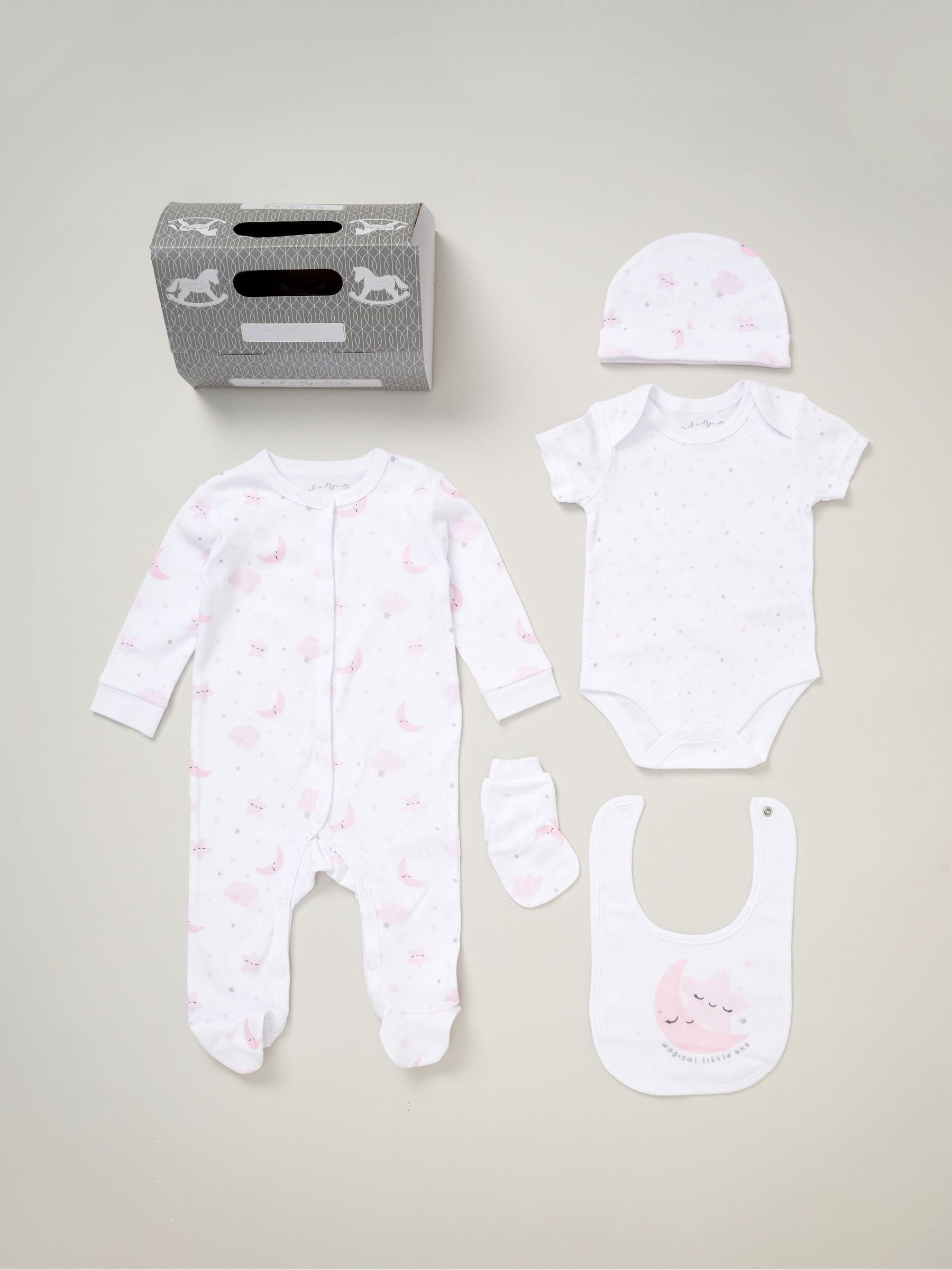 Buy Rock A Bye Baby Boutique Baby 100 Cotton 5 Piece Gift Set from the Next UK online shop