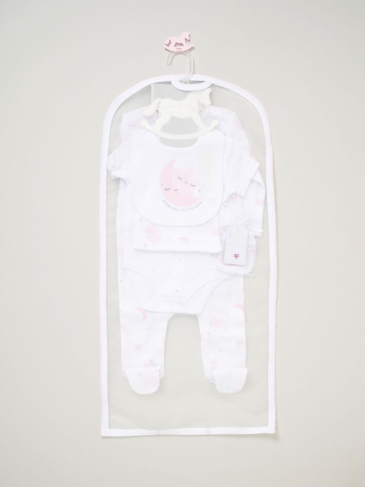 Rock-A-Bye Baby Boutique 100% Cotton 5 Piece Gift Set - Image 2 of 6
