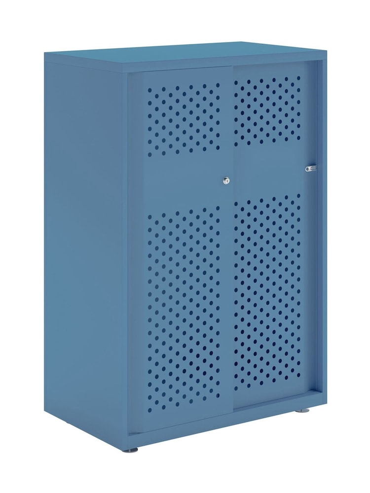 Bisley Blue Glide Cabinet with Sliding Door Large Wide - Image 3 of 3