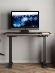 Bisley Black Adjustable Height Desk With Perfect Sense Standard Desktop - Image 1 of 3