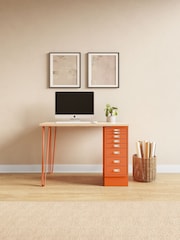 Bisley Orange MultiDesk With Filing Standard Cabinet - Image 1 of 2