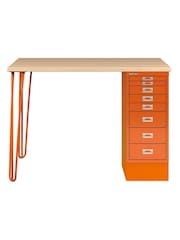 Bisley Orange MultiDesk With Filing Standard Cabinet - Image 2 of 2