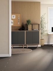 Bisley Black Bridge Tall Sideboard - Image 1 of 3