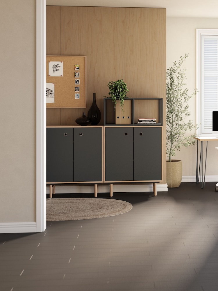 Bisley Black Bridge Tall Sideboard - Image 1 of 3