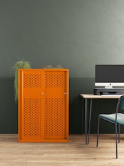 Bisley Orange Glide Cabinet with Sliding Door Large Wide - Image 1 of 3