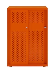 Bisley Orange Glide Cabinet with Sliding Door Large Wide - Image 2 of 3
