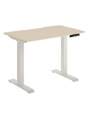 Bisley Grey Adjustable Height Desk With Perfect Sense Standard Desktop - Image 3 of 3