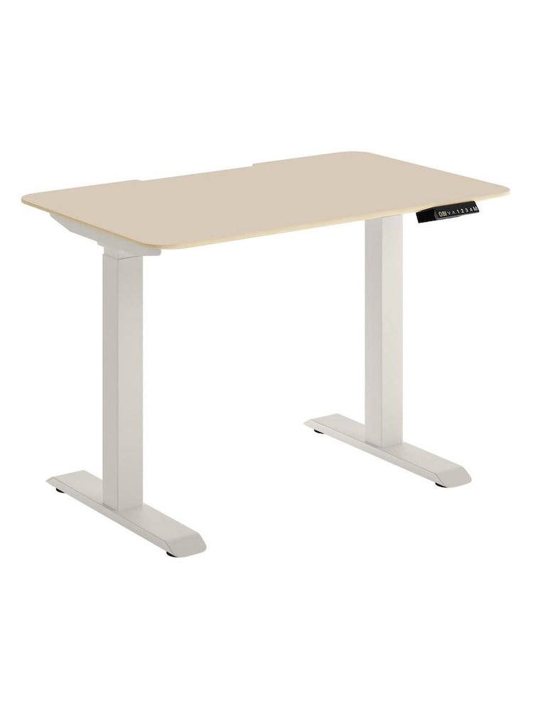 Bisley Grey Adjustable Height Desk With Perfect Sense Standard Desktop - Image 3 of 3