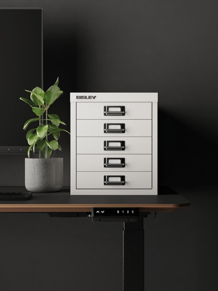 Bisley White MultiDrawer A4 Filing Small Cabinet - Image 1 of 3