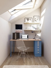 Bisley Blue MultiDesk With Filing Large Cabinet - Image 2 of 3