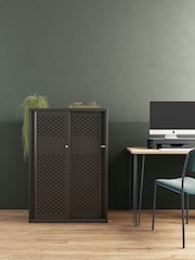 Bisley Black Glide Cabinet with Sliding Door Large Wide - Image 1 of 3