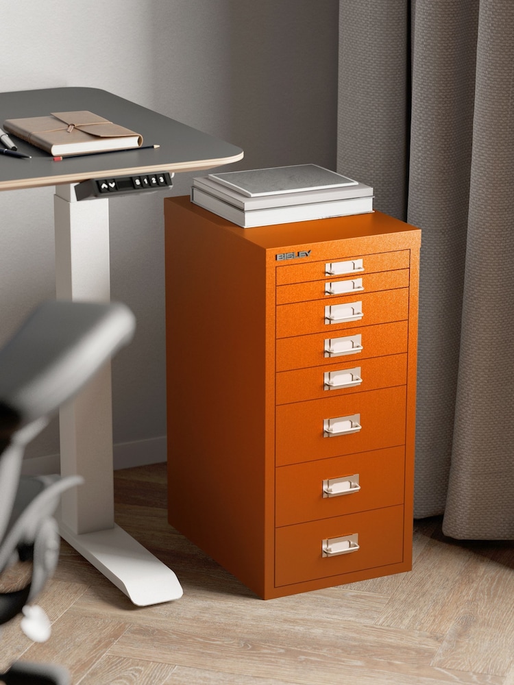 Bisley Orange MultiDrawer A4 Filing Cabinet - Image 1 of 3