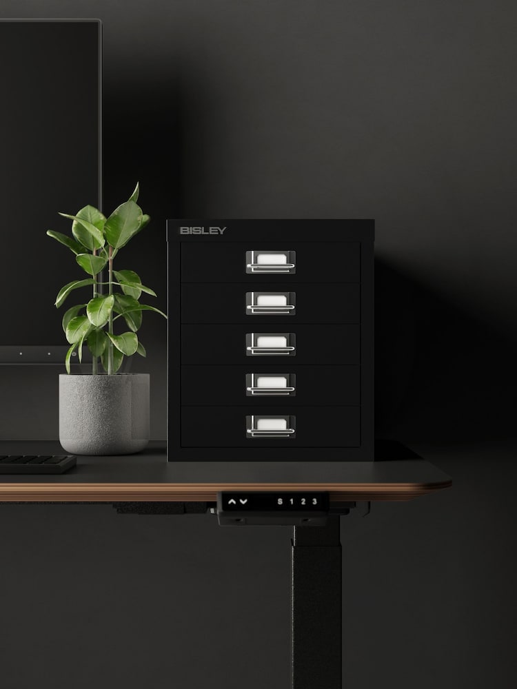 Bisley Black MultiDrawer A4 Filing Small Cabinet - Image 1 of 3