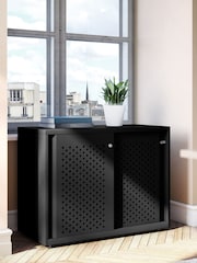 Bisley Black Glide Cabinet with Sliding Door Medium Wide - Image 1 of 3