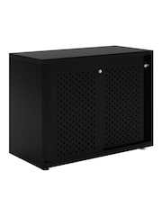 Bisley Black Glide Cabinet with Sliding Door Medium Wide - Image 3 of 3