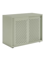 Bisley Green Glide Cabinet with Sliding Door Medium Wide - Image 3 of 3