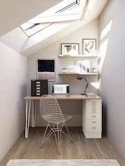 Bisley White MultiDesk With Filing Large Cabinet - Image 2 of 3