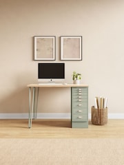 Bisley Green MultiDesk With Filing Standard Cabinet - Image 1 of 2
