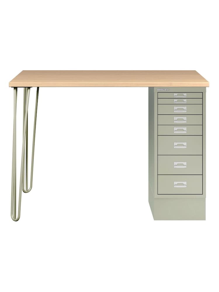 Bisley Green MultiDesk With Filing Standard Cabinet - Image 2 of 2