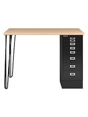 Bisley Black MultiDesk With Filing Standard Cabinet - Image 2 of 2