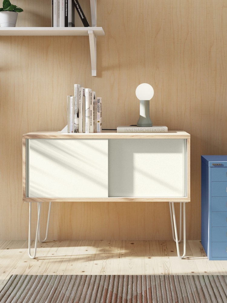 Bisley White MultiSideboard With Sliding Door - Image 1 of 3