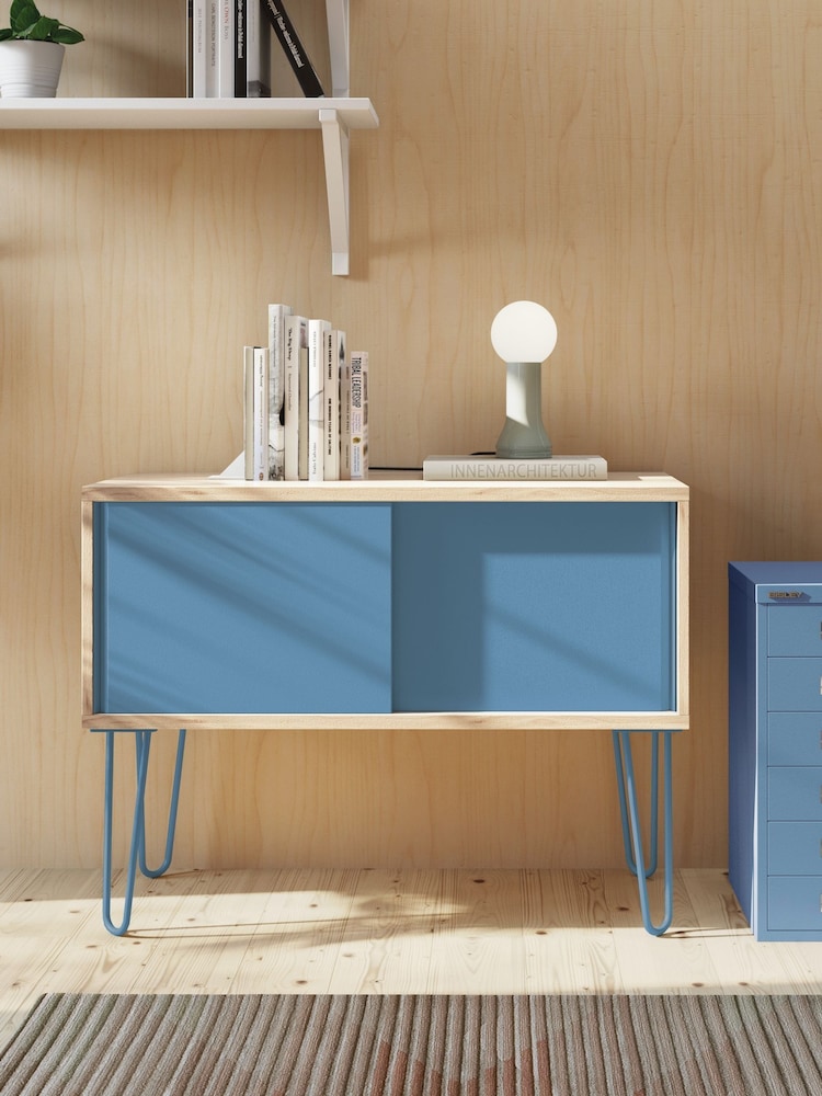 Bisley Blue MultiSideboard With Sliding Door - Image 1 of 3