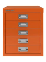 Bisley Orange MultiDrawer A4 Filing Small Cabinet - Image 2 of 3