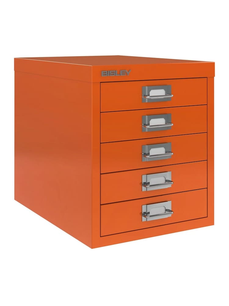 Bisley Orange MultiDrawer A4 Filing Small Cabinet - Image 3 of 3