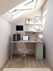 Bisley Green MultiDesk With Filing Large Cabinet - Image 2 of 3