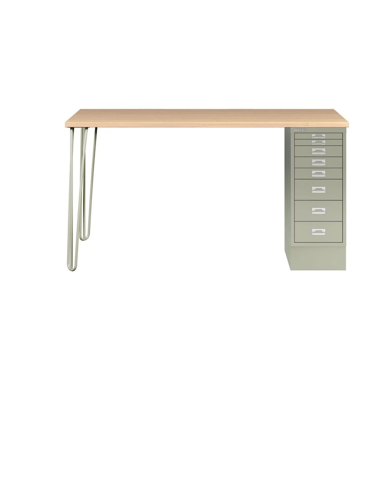 Bisley Green MultiDesk With Filing Large Cabinet - Image 3 of 3