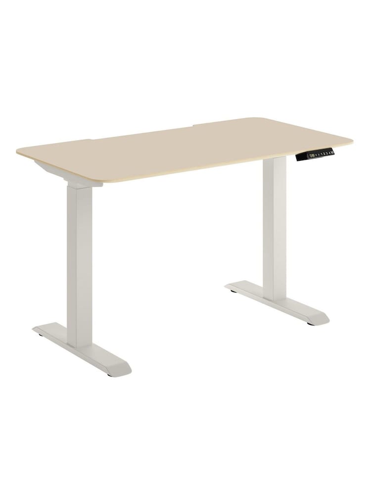 Bisley Grey Adjustable Height Desk With Perfect Sense Large Desktop - Image 3 of 3